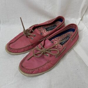 Sperry Topsider Pink Loafer Boat Shoe Women’s 8.5